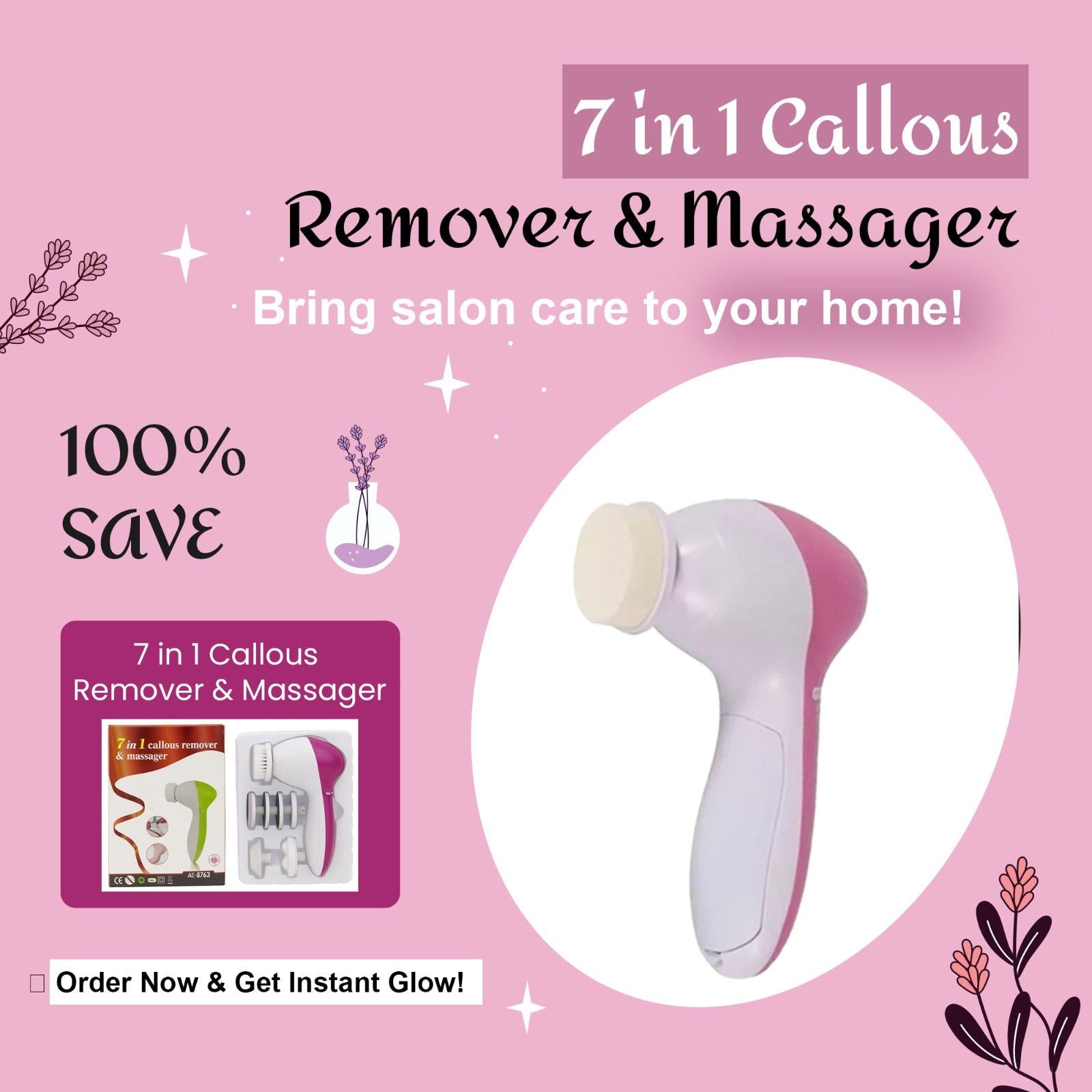 The 7 in 1 Callous Remover &amp; Massager